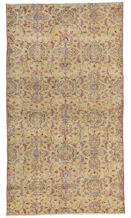 4 x 7 Vintage Turkish Sivas Rug 52590