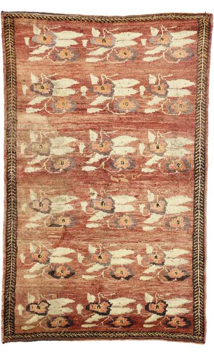 4 x 7 Vintage Turkish Oushak Rug 50293