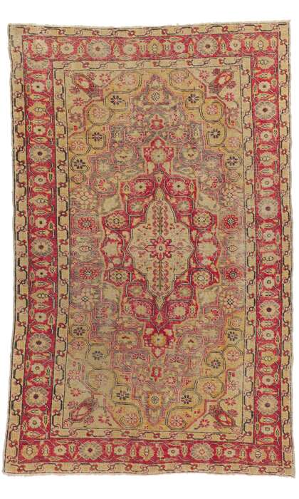 4 x 7 Vintage Turkish Sivas Rug 73906