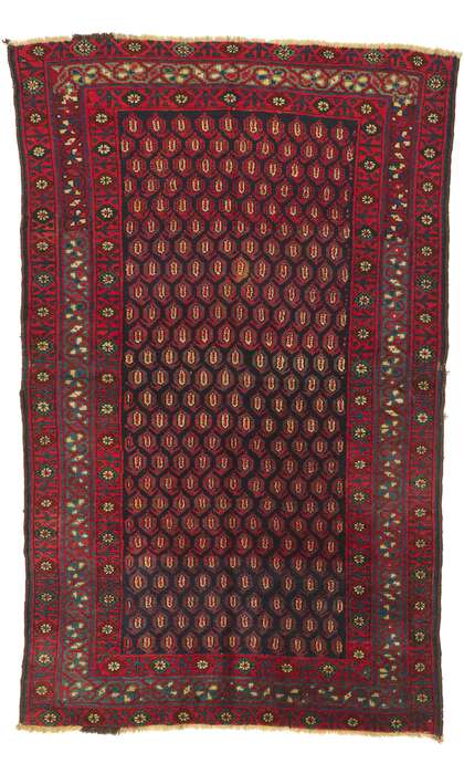 5 x 8 Antique Persian Kurdish Rug 72885