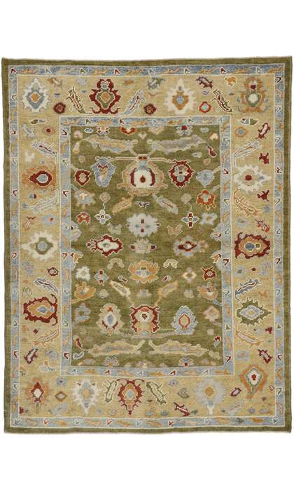 5 x 7 Earthy Modern Oushak Rug 52365