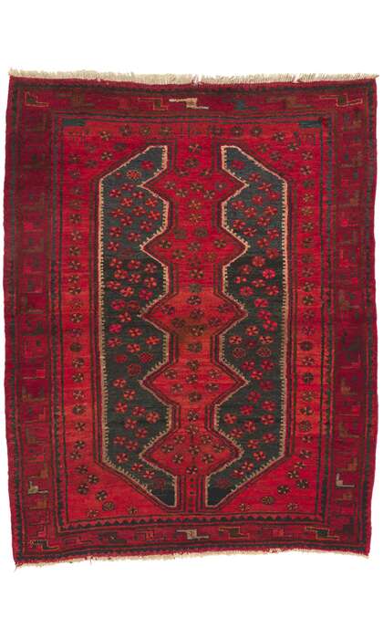 5 x 7 Vintage Persian Hamadan Rug 72109