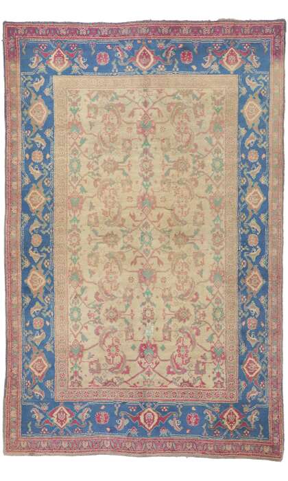 5 x 8 Antique Indian Agra Rug 73276