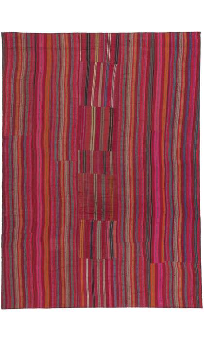 5 x 8 Rustic Striped Kilim Area Rug 60812