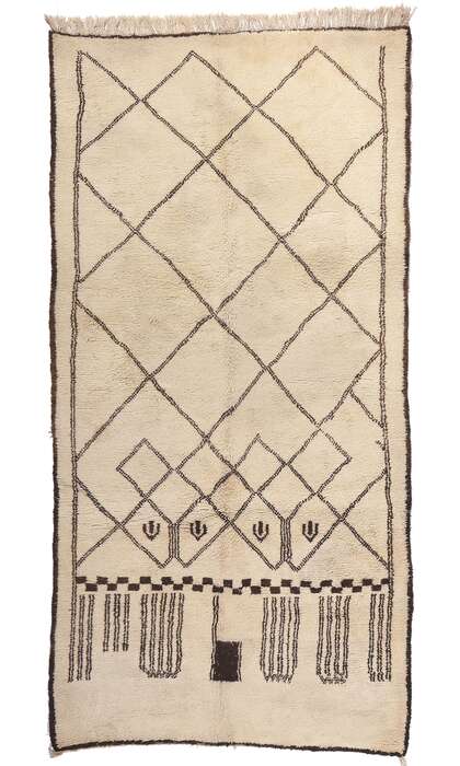 7 x 14 Neutral Vintage Moroccan Rug 20344