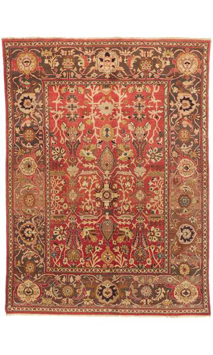 8 x 10 Vintage Indian Mahal Rug 76882