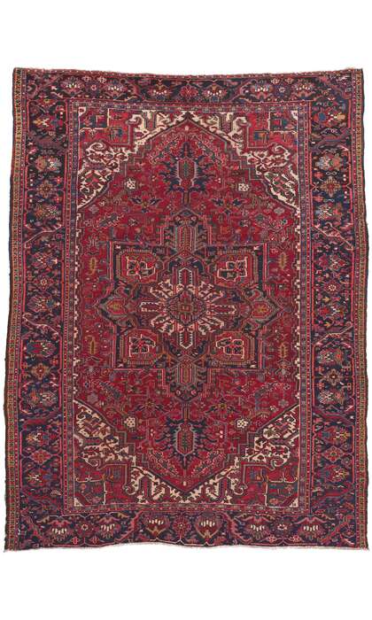 8 x 10 Vintage Persian Heriz Rug 78157