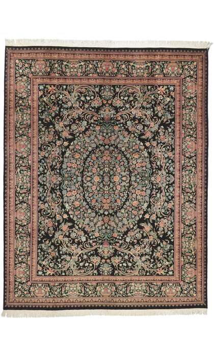 9 x 12 Vintage Aubusson Garden Rug 76773