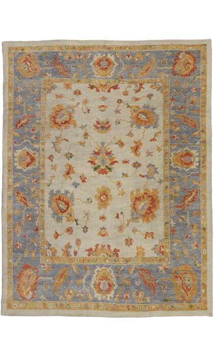 9 x 12 Colorful Oushak Rug 52165