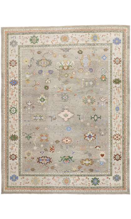 9 x 12 Colorful Oushak Rug 52238