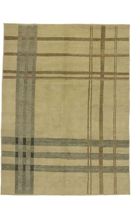 9 x 12 Neutral Plaid Tartan Rug 53198