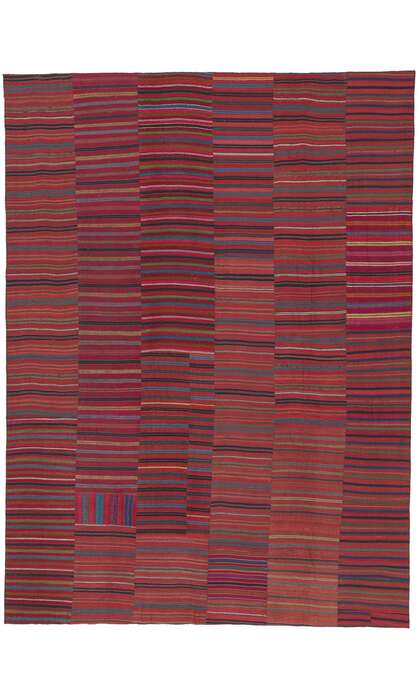 9 x 12 Rustic Striped Kilim Rug 60643