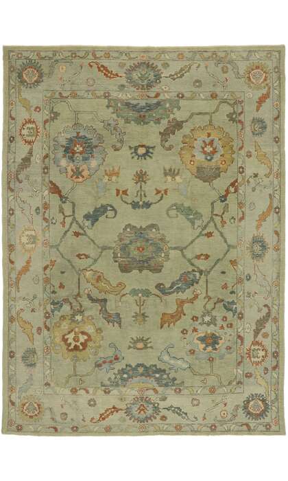 9 x 13 Modern Oushak Rug 53195