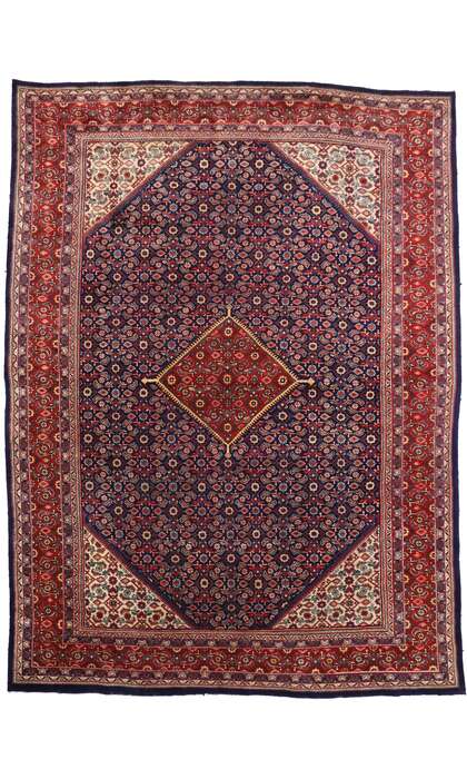 10 x 13 Vintage Persian Hamadan Rug 77149