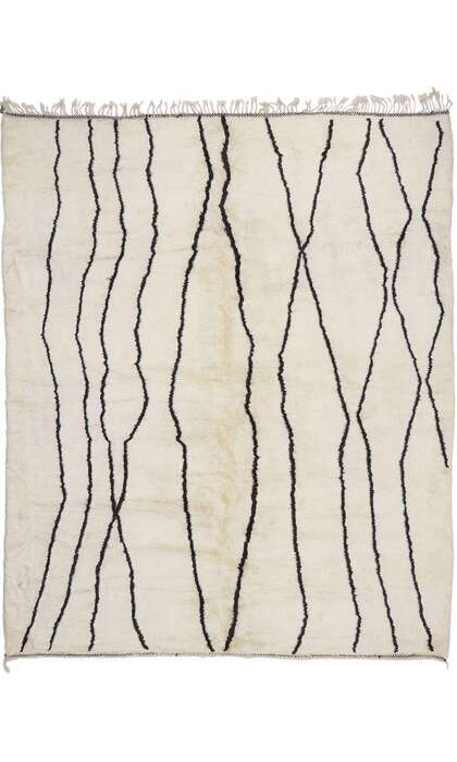 11 x 13 Organic Modern Beni Mrirt Moroccan Rug 21123