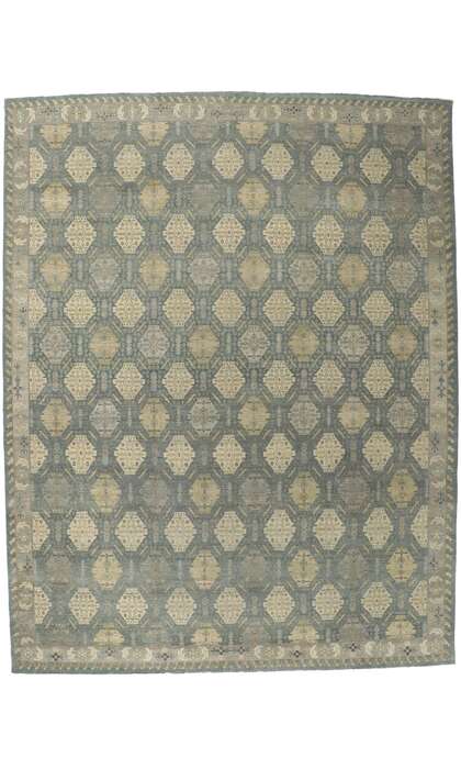 12 x 15 Distressed Modern Oushak Rug 30622