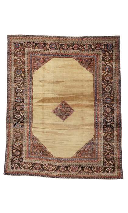 15 x 19 Oversized Antique Persian Bakshaish Rug 73055