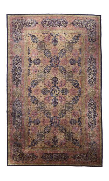 15 x 24 Antique Indian Agra Rug 77150