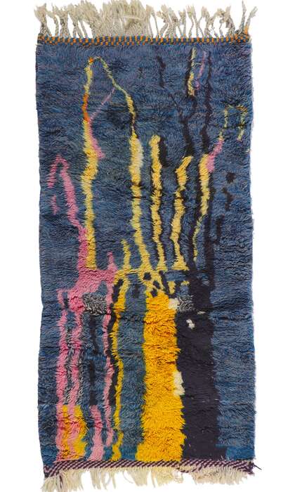 3 x 5 Colorful Abstract Moroccan Rug 21132