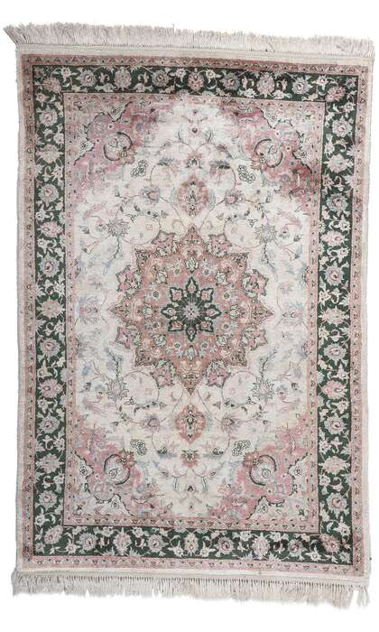 4 x 6 Vintage Silk Kashmir Rug 78545