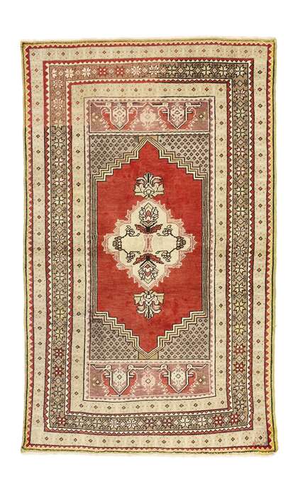 4 x 6 Vintage Turkish Oushak Rug 73845