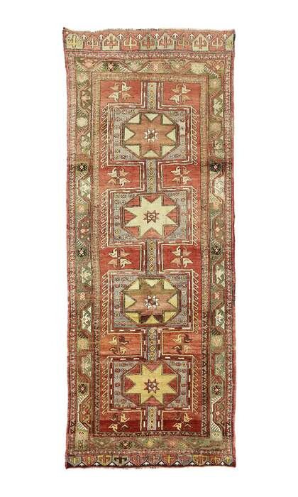 5 x 12 Vintage Turkish Oushak Rug 73875