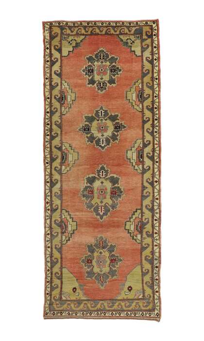 5 x 12 Vintage Turkish Oushak Rug 51794