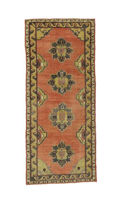 5 x 12 Vintage Turkish Oushak Rug 51795