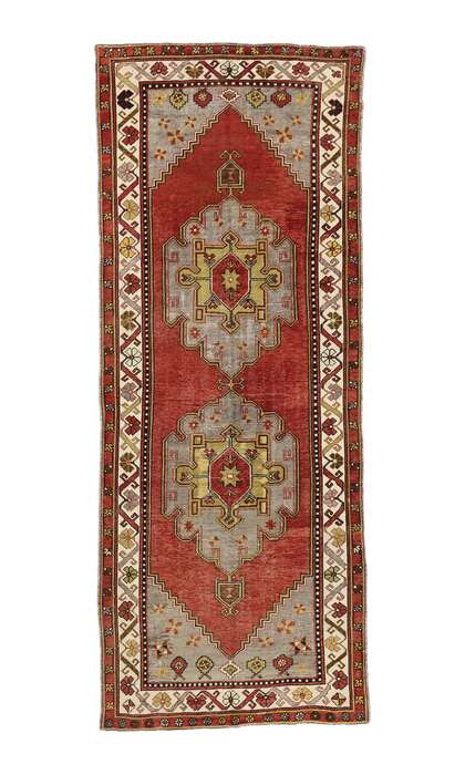 5 x 13 Vintage Turkish Oushak Rug 73885