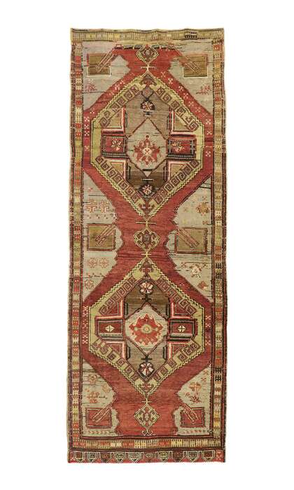 5 x 13 Vintage Turkish Oushak Rug 50644