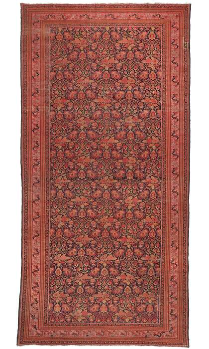8 x 16 Antique Persian Malayer Rug 78613