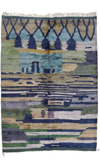 9 x 11 Modern Beni Mrirt Moroccan Rug 21117