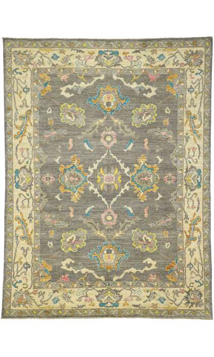 9 x 12 Colorful Oushak Rug 80525