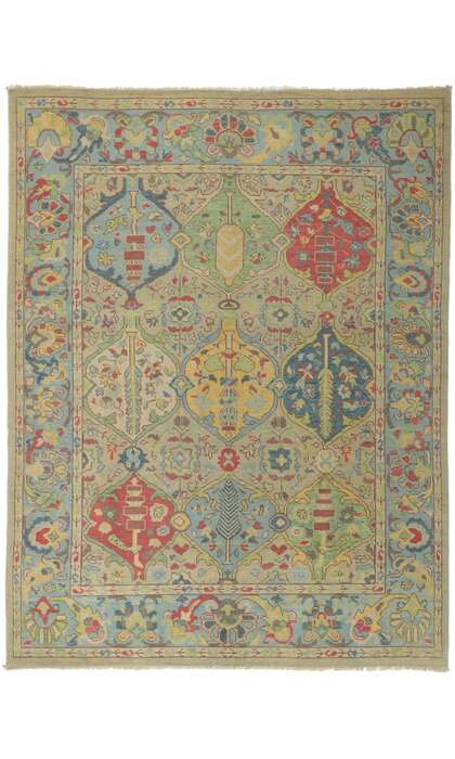 9 x 12 Colorful Oushak Rug 80725