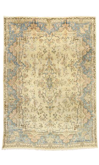 9 x 13 Antique Persian Kerman Rug 73996