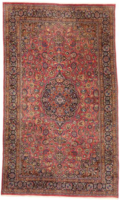 9 x 16 Vintage Persian Mashhad Rug 75202