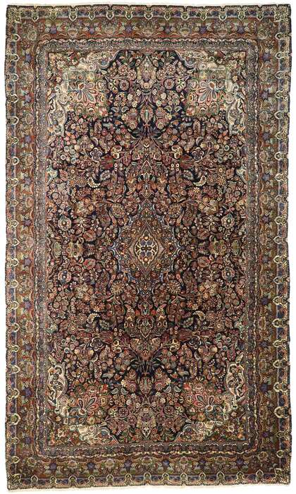 11 x 19 Oversized Antique Persian Hamadan Rug 77214