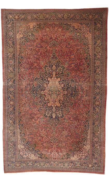 14 x 22 Antique Persian Farahan Rug 78651