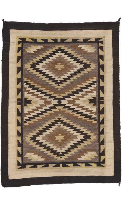 2 x 3 Vintage Two Grey Hills Navajo Rug 78638