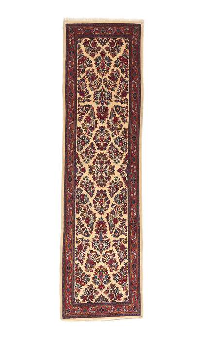 3 x 10 Vintage Persian Sarouk Rug 78634