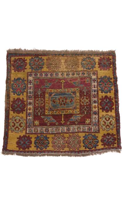 3 x 3 Antique Turkish Oushak Rug 78630