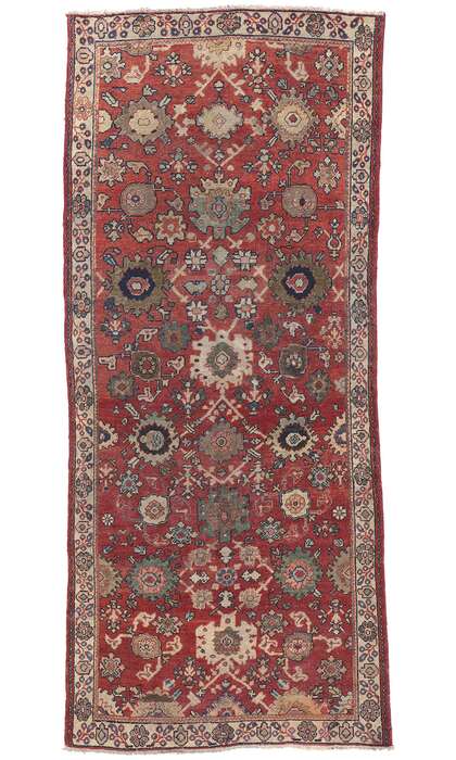 4 x 10 Vintage Persian Mahal Rug 75346