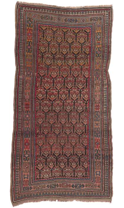 4 x 8 Antique Persian Kurd Rug 73113