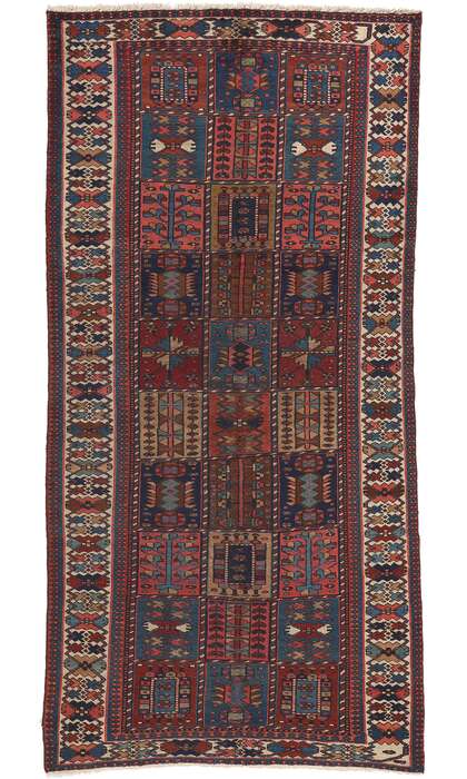 5 x 10 Antique Persian Bakhtiari Rug 75279