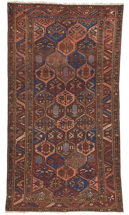 6 x 10 Antique Persian Bakhtiari Rug 75269