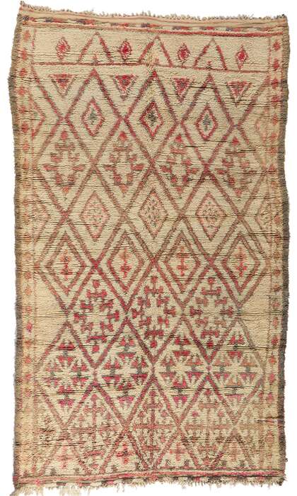 6 x 11 Vintage Moroccan Beni Ourain Rug 21396