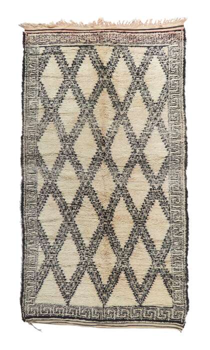 6 x 12 Vintage Moroccan Beni Ourain Rug 21360