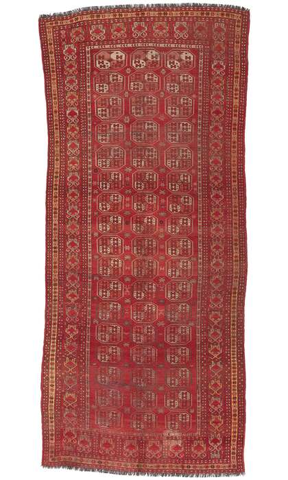 6 x 13 Antique Ersari Afghan Rug 74679