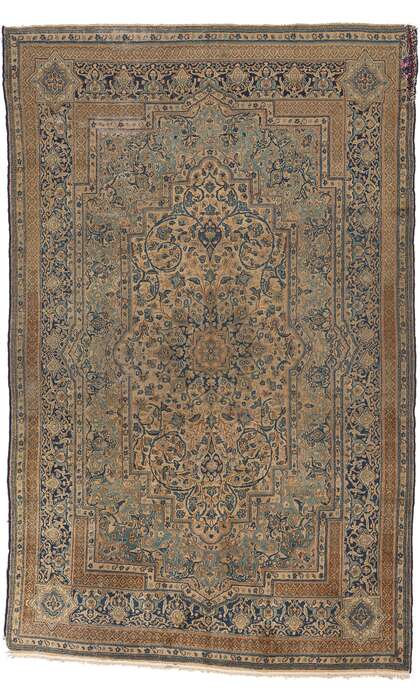 6 x 9 Antique Persian Kerman Rug 73657