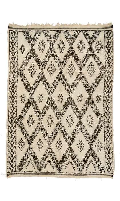 6 x 9 Vintage Moroccan Beni Ourain Rug 20745